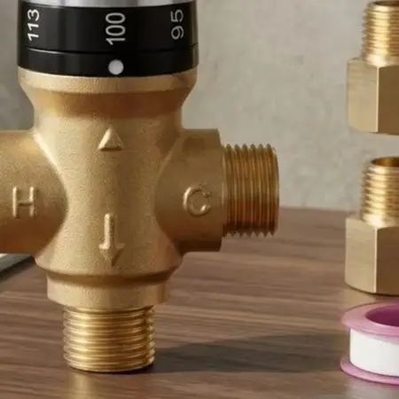 Thermostatic Mixing Valve Designed for Bathroom Applications Where Temperature Accuracy and Material Safety Matter