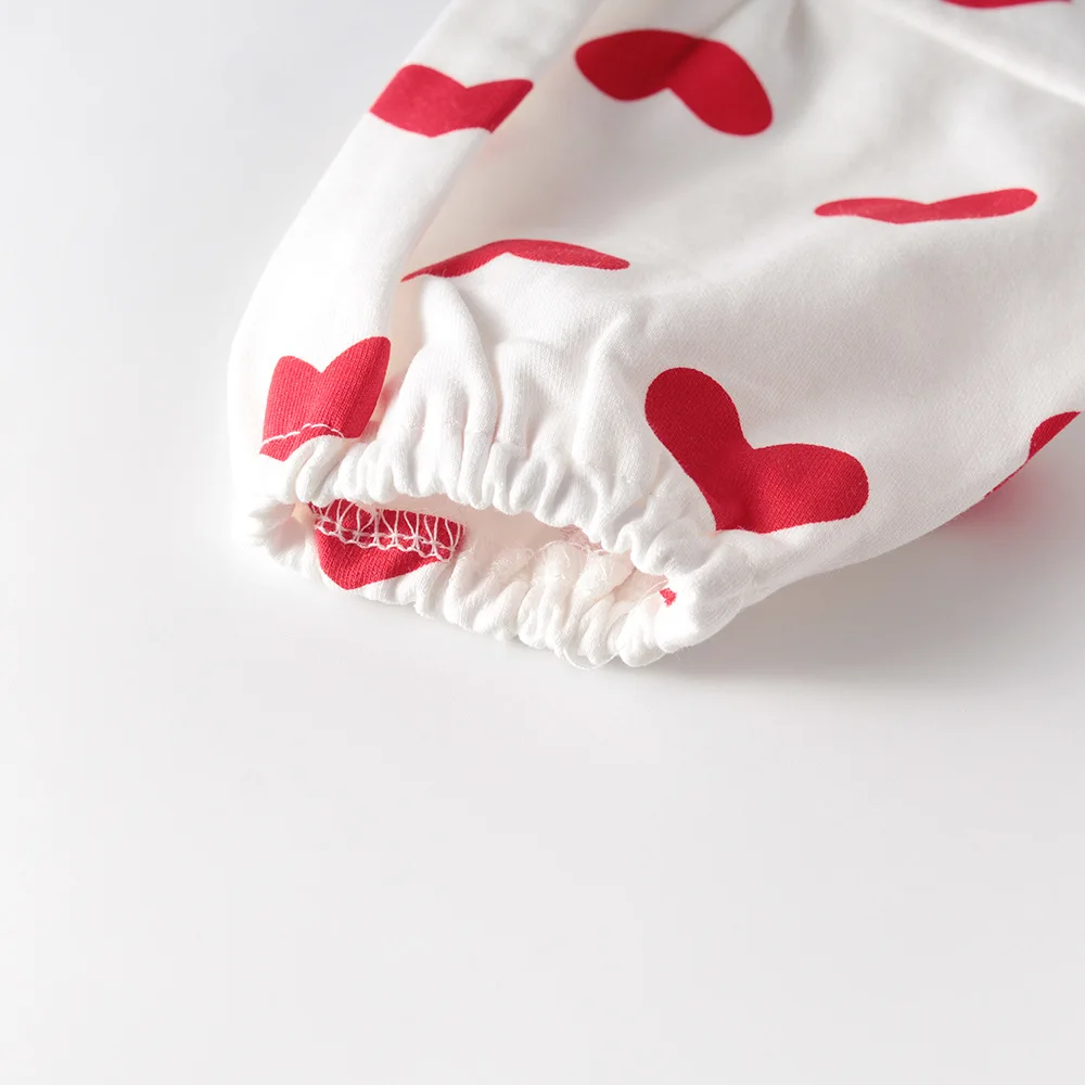 Roupas de primavera para bebês meninas, moletom com capuz de manga comprida em formato de coração, macacão, roupa de escalada, faixa de cabeça incluída.