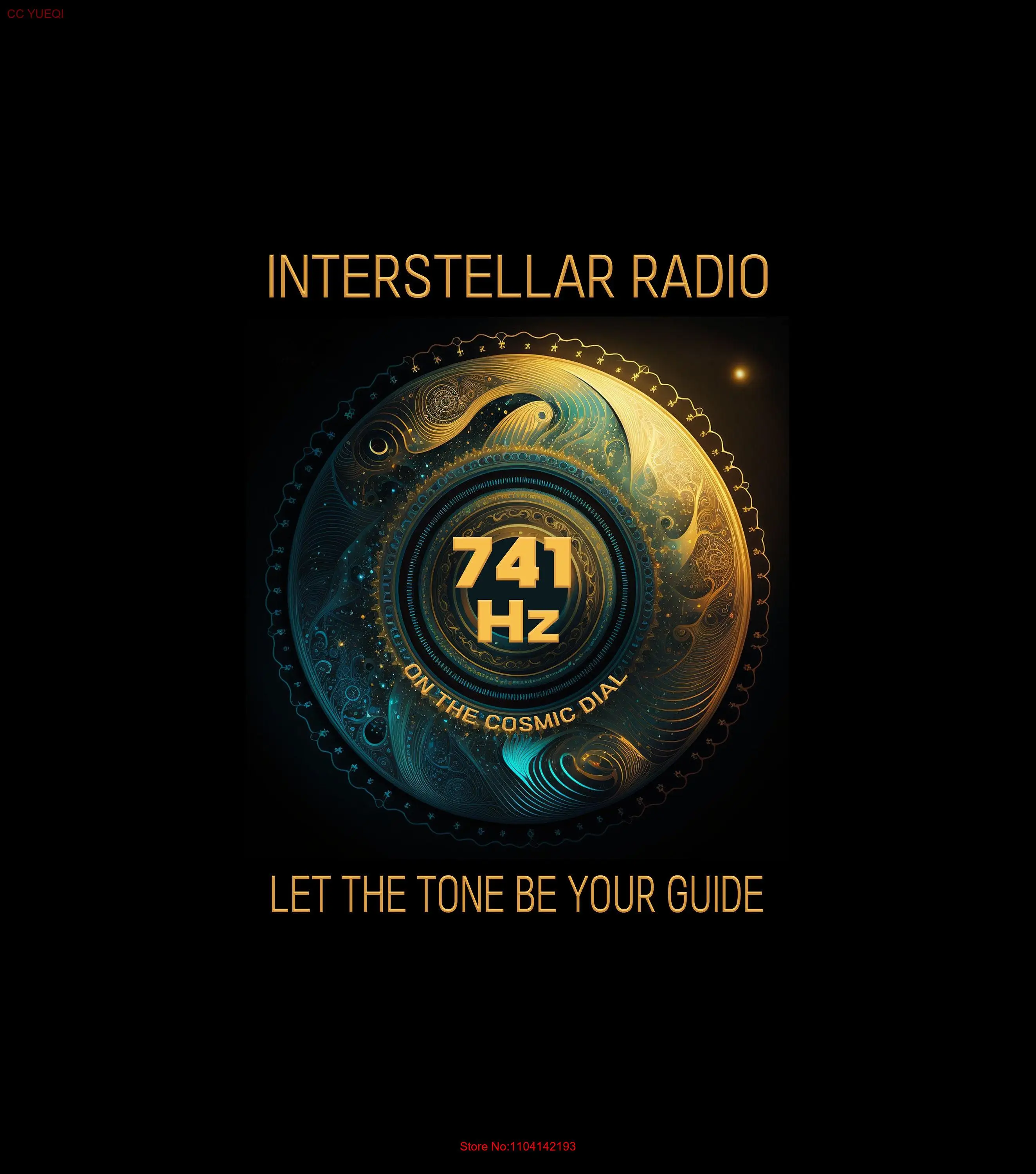 741 Hz Interstellar Radio Let The Tone Be Your Guide Solfeggio Frequency T Shirt long or short sleeves