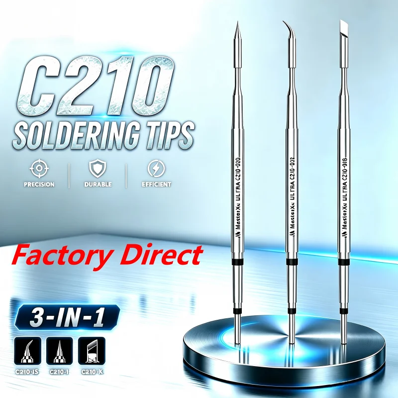 Factory Direct  Ultra C210 Soldering Tips Long Lifespan Easy To Tin Replacement Welding Head For JBC T210 Sugon T26D Motherboard