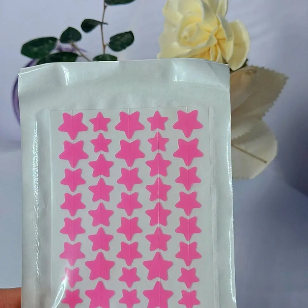 Star-Shaped Acne Patches Tea Tree Oil Hydrocolloid Skin-Friendly Blemish Covering Stickers Bandages Cute