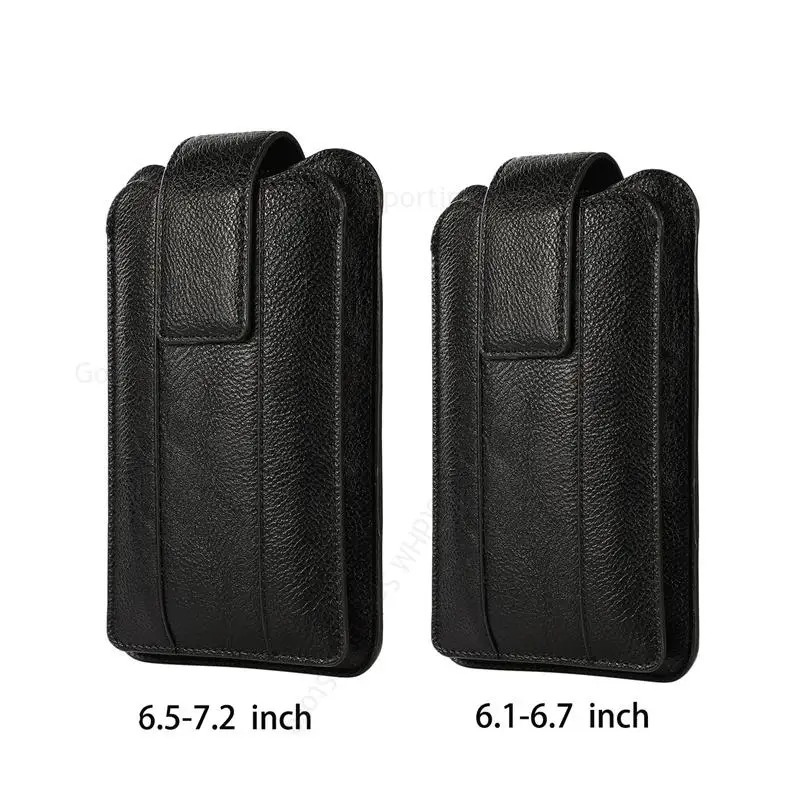 Universal Leather Waist Bag Phone Pouch For ZTE Axon 40 Ultra 30S 30 Pro 11SE 9 10S Pro Adjustable Holster Wallet Card Slot Case