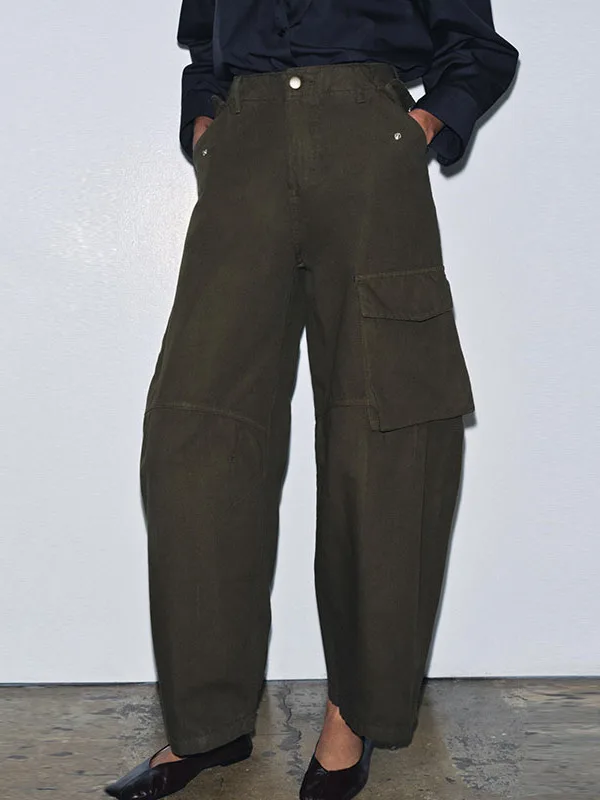 

Удобные модные рабочие брюки, длинные брюки со средней талией для женщин, зимняя коллекция, утягивающий дизайн, без бретелек