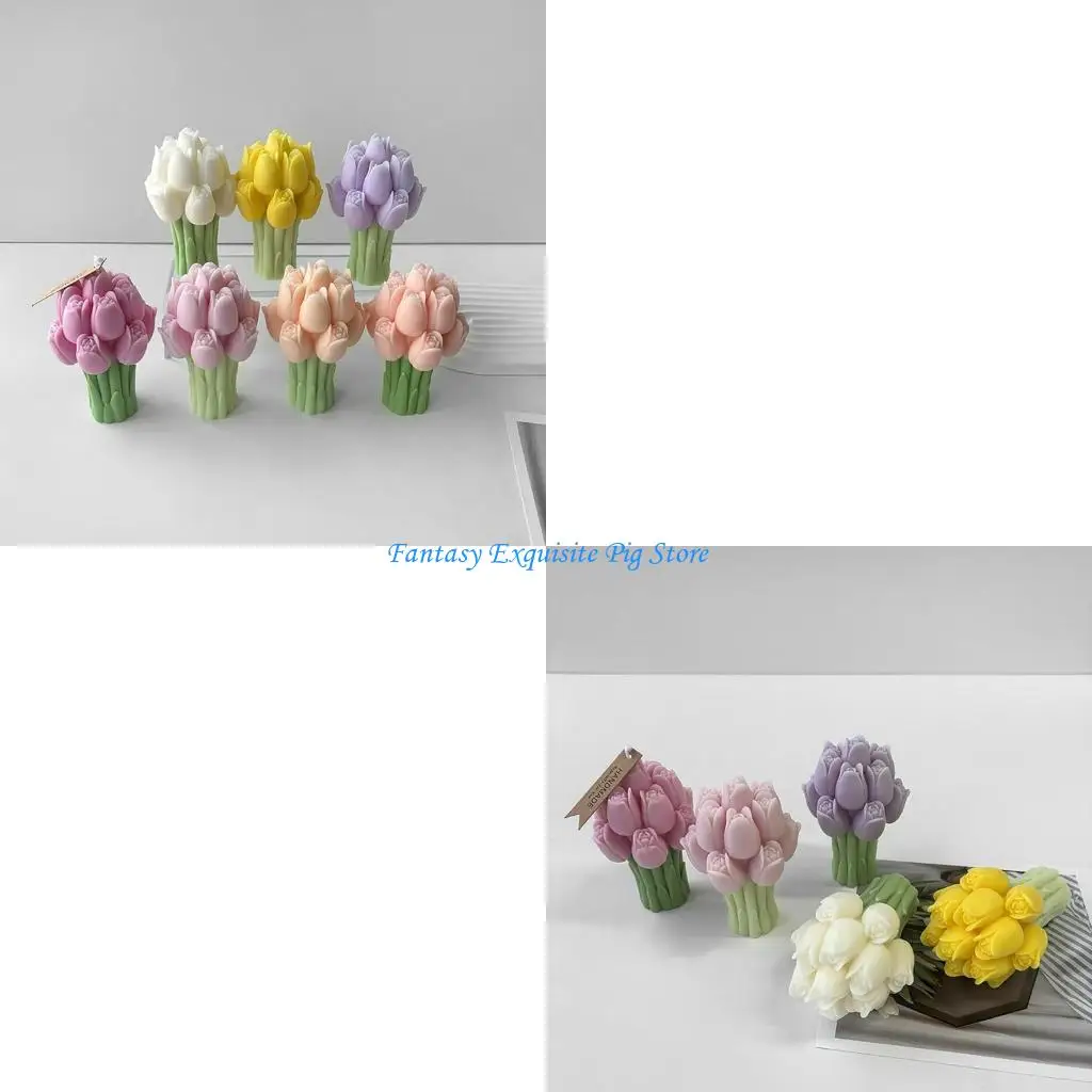 

Уникальная силиконовая форма для мыла, форма для ароматерапии, форма для букетов тюльпанов, форма для свечей, формы для цветов,