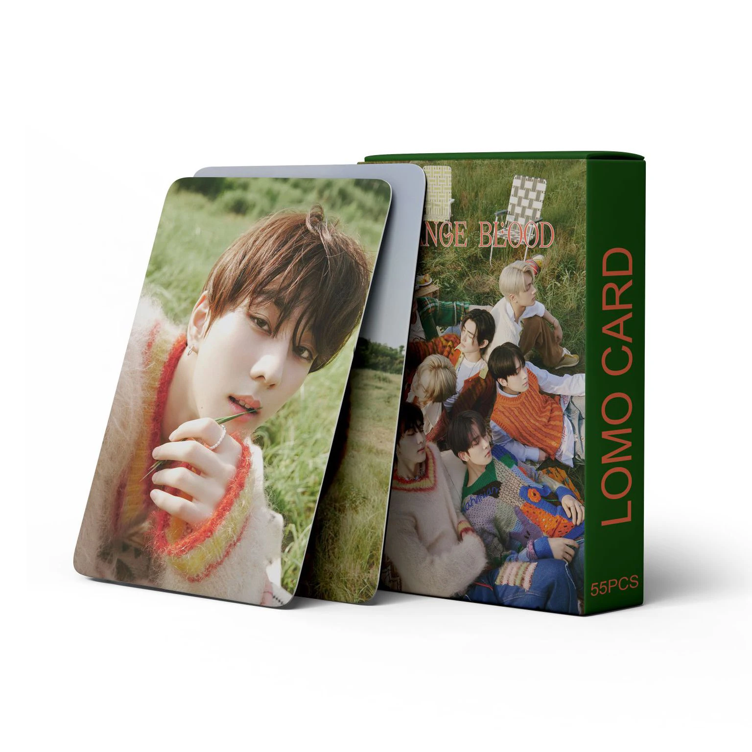 55 E Group ORANGE BLOOD New Specialty Small Card LOMO Collection Cards Around The Korean Wave