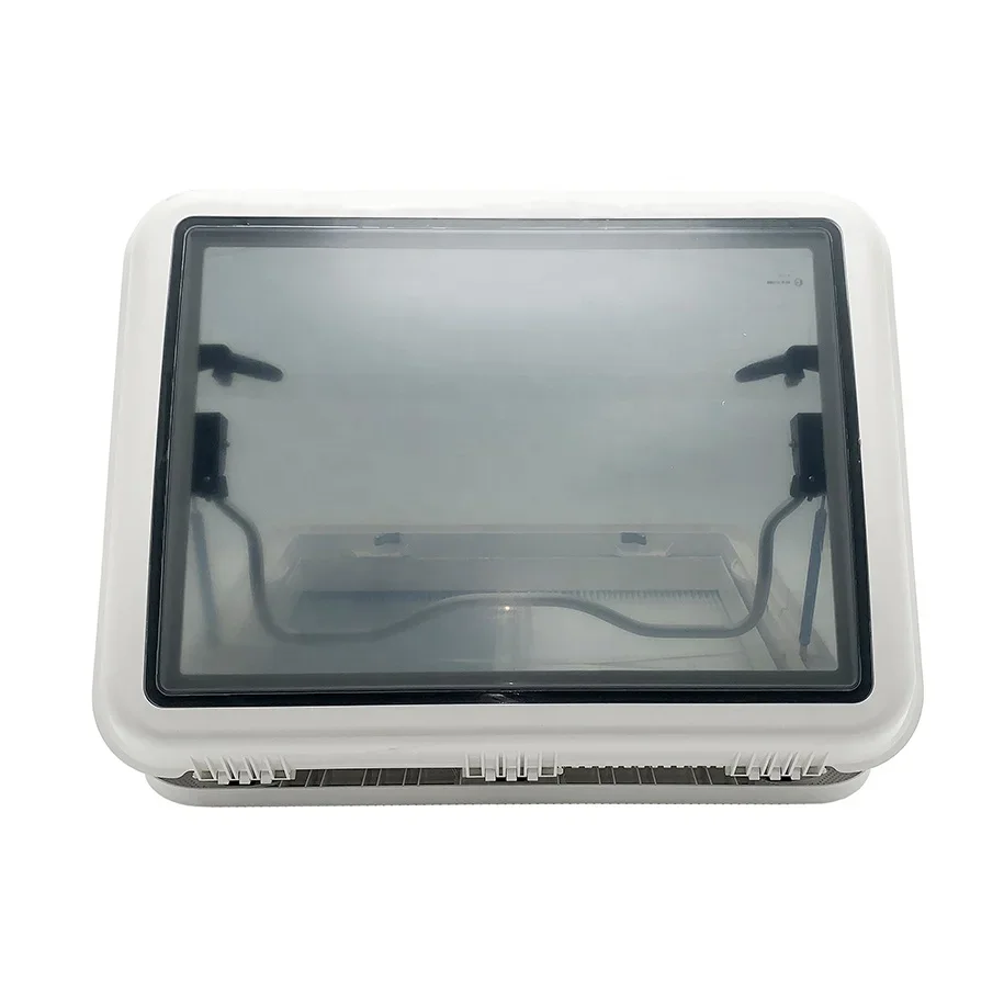 700*500 ventana camper strong top rv car roof window with blinds screen led light camper motorhome skylight rv-window