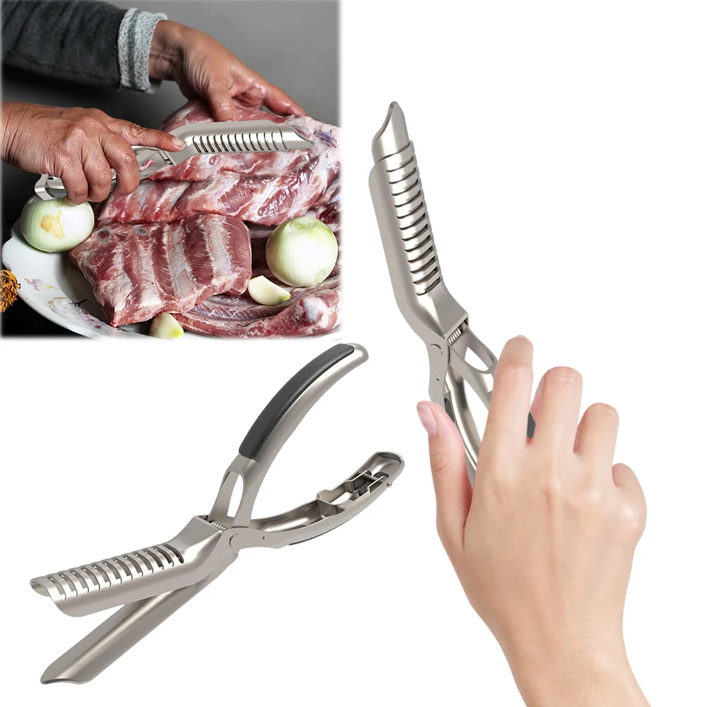 Rib Membrane Remover Stainless Steel Tool Kit- The Ultimate Rib Prep Tool for BBQ Enthusiasts -Dishwasher Safe BBQ Accessories