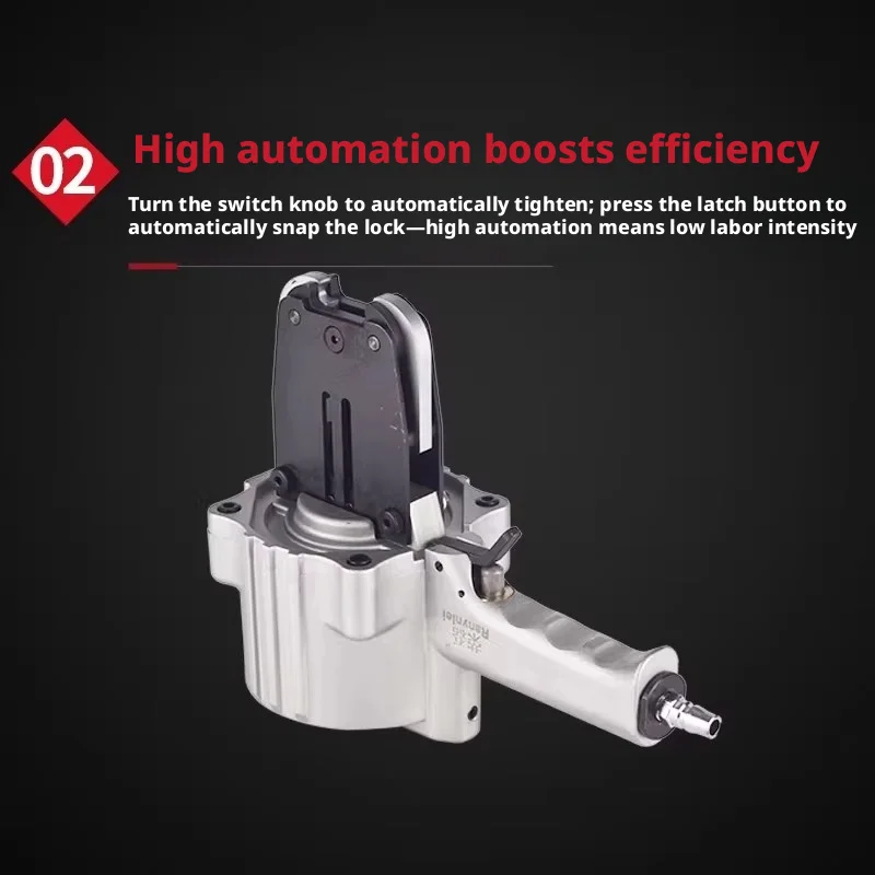 Pneumatic Steel Belt Strapping Machine, 32 Split Type, Automatic Tightening and Hand-held Iron Belt Strapping