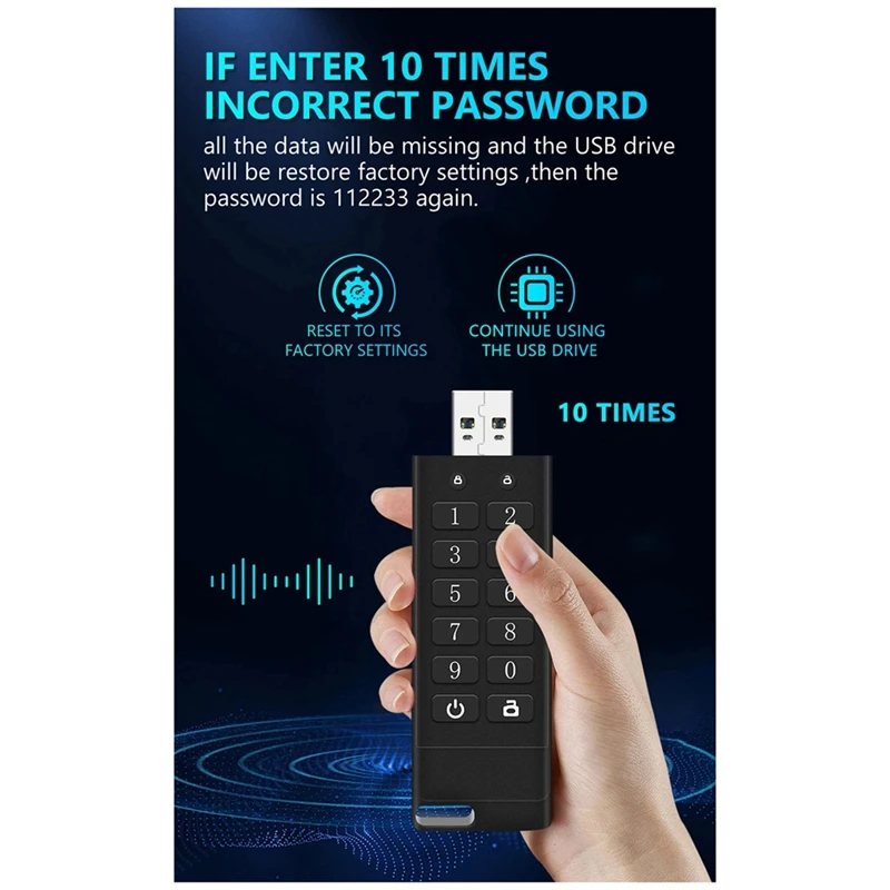 محرك أقراص USB مشفر USB 3.0 محرك أقراص فلاش USB مشفر وآمن يوركز على الخصوصية والأمن، مع راحة البال، 8G