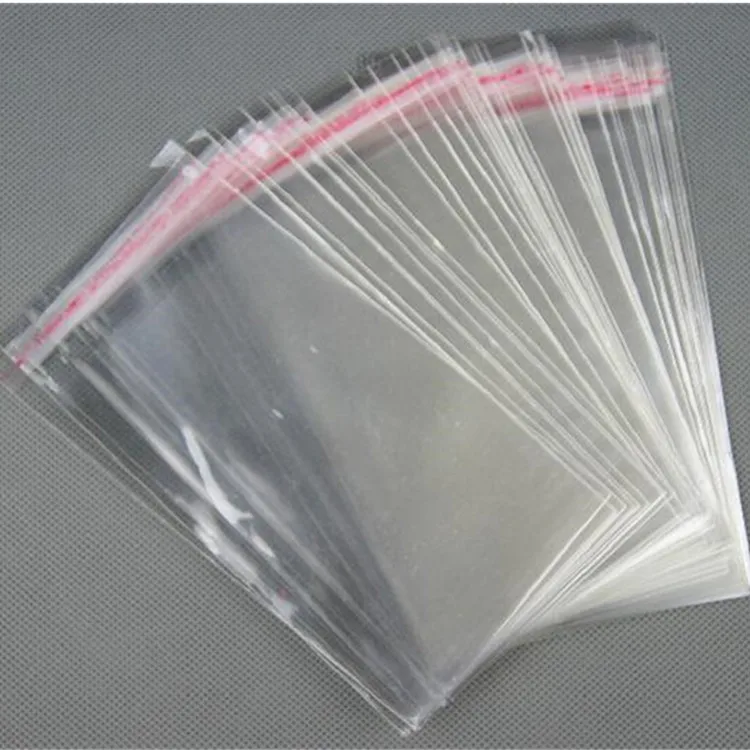 300pcs  Clear Resealable Cellophane/BOPP/Poly Bags 11*17cm Transparent Opp Bag storage Plastic Bags Self Adhesive Seal