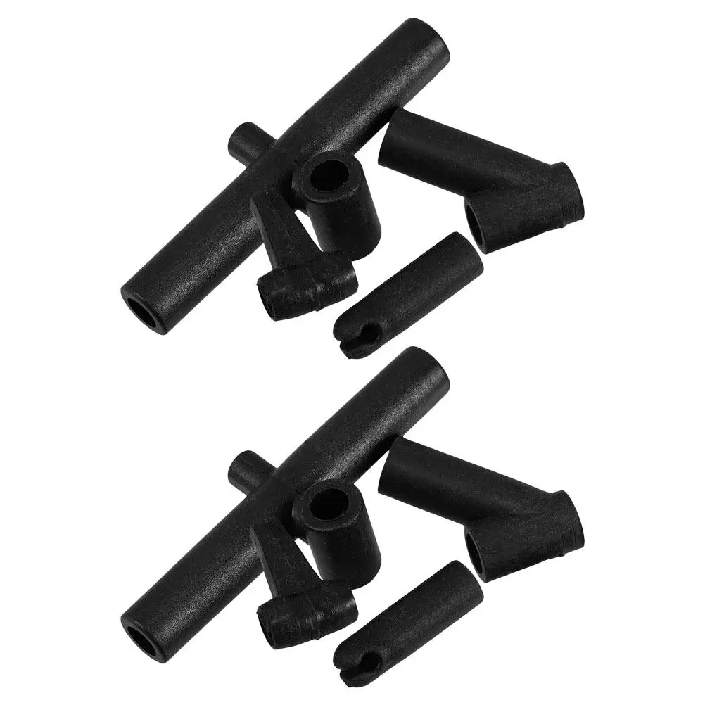 2 Conjuntos de Conectores de Estrutura para Pipas, Peças de Montagem em Plástico para Reparos e Construção de Acessórios de Voo Estáveis, Alta Transparência