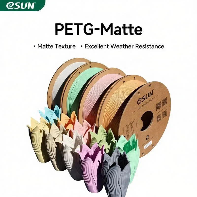 Image of ESUN Matte PETG 2kg 3D-Druck-Filamente 1,75mm 1kg/Rolle Kostengünstiges Material mit Matter Oberfläche für Einsteiger im 3D-Druck, geeignet für den Außenbereich, schnelle Lieferung