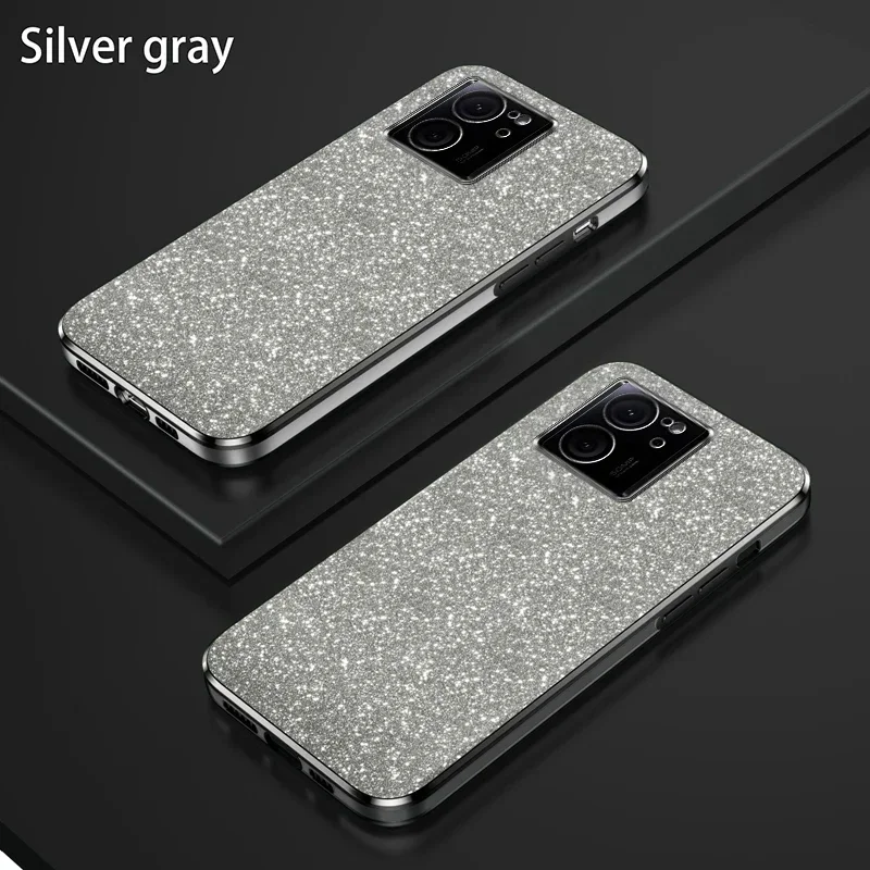 Etui na telefon Luxury Plating Gradient Glitter do Xiaomi Mi 13T 12T 11T Pro 14 13 12 11 Lite POCO X3 NFC X5 F3 F4 F5 M3 M4 Cover