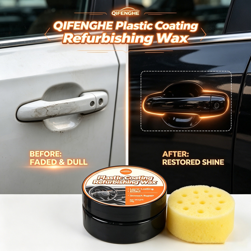  No Buff Plastic Refurbishing Wax Easy DIY Application Instantly Revive Faded Plastic No Professional Tools Needed White Cream Fo 