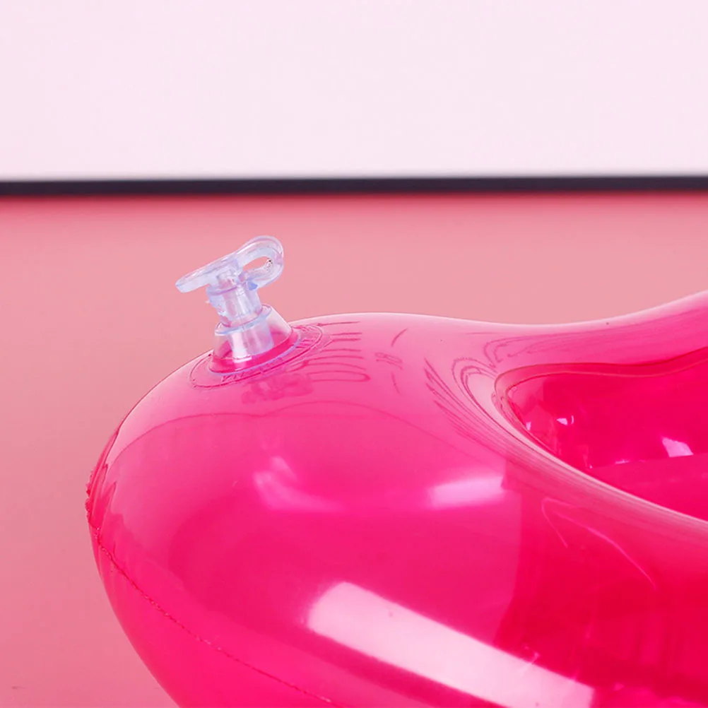 4 stuks water bierhouders opblaasbare PVC roze hart ontwerp beker vlotter voor zwembad strandfeest bekerhouder bierhouder water