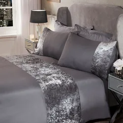 Black Velvet Patchwork Silver Duvet Cover Set Single Twin Double Queen King Cal King Size Bed Linen Set
