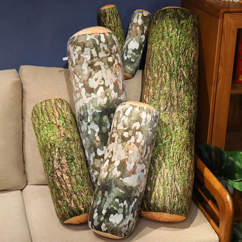 Nouveau oreiller Long de souche créatif 30-90cm oreiller de souche simulé jouet en peluche grand arbre oreiller coussin oreiller cadeau d'anniversaire oreiller de cou