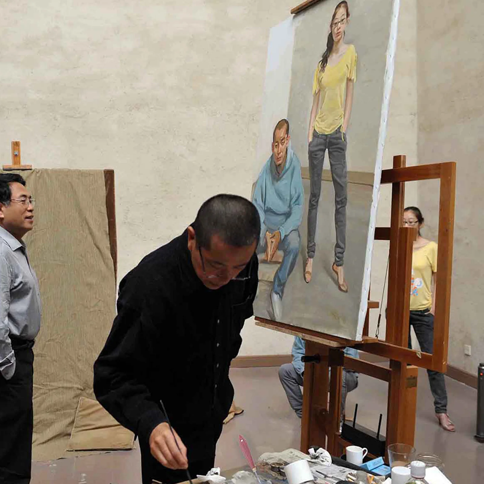 

1Set Color Mixing Tool Set Stainless Steel Blades Wood Handles Ideal for Oil Painting Artists Professional Grade Equipment