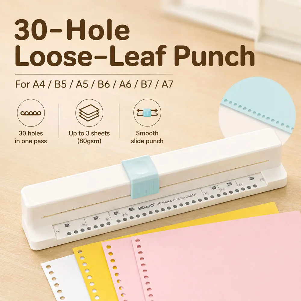1-piece-of-30-hole-loose-leaf-paper-hole-punch-durable-abs-plastic-metal-material-with-non-slip-base-document-binding-tool