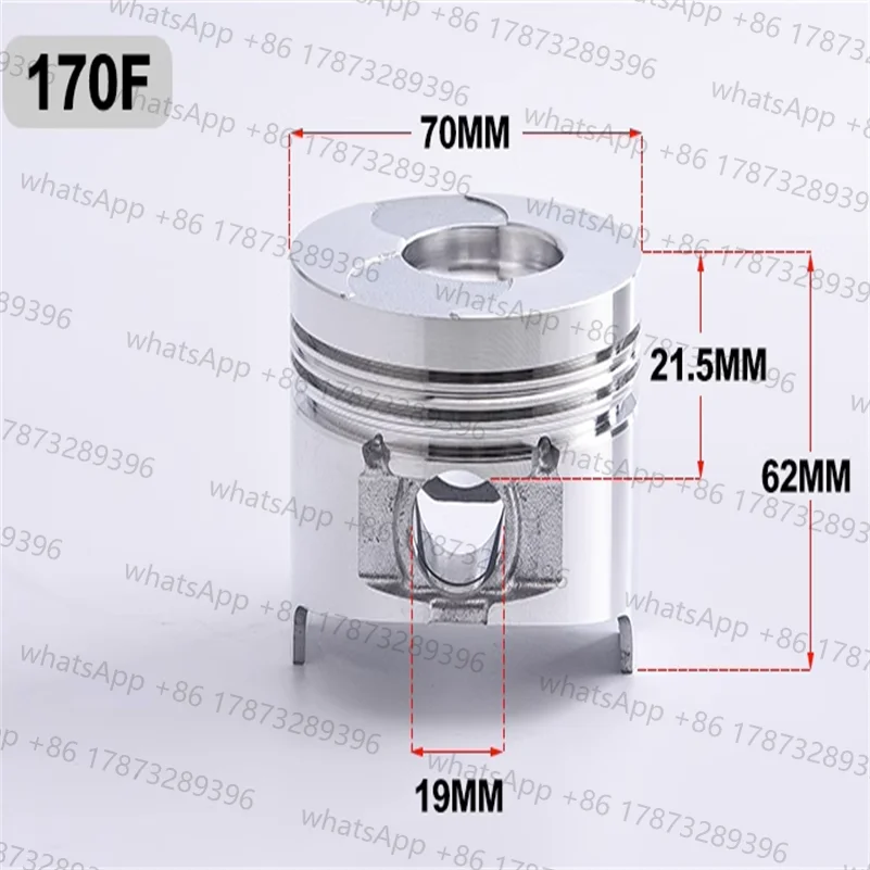 Air-Cooled Diesel Engine Generator Micro Tiller Piston 170F 173f 178F 186F 188F 192F 195F 198F