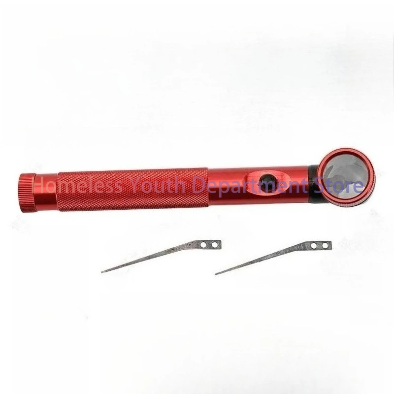 FOR Boutique Needle Shifting Tool Red with 4pcs Needles and Lamp Magnifying Glass