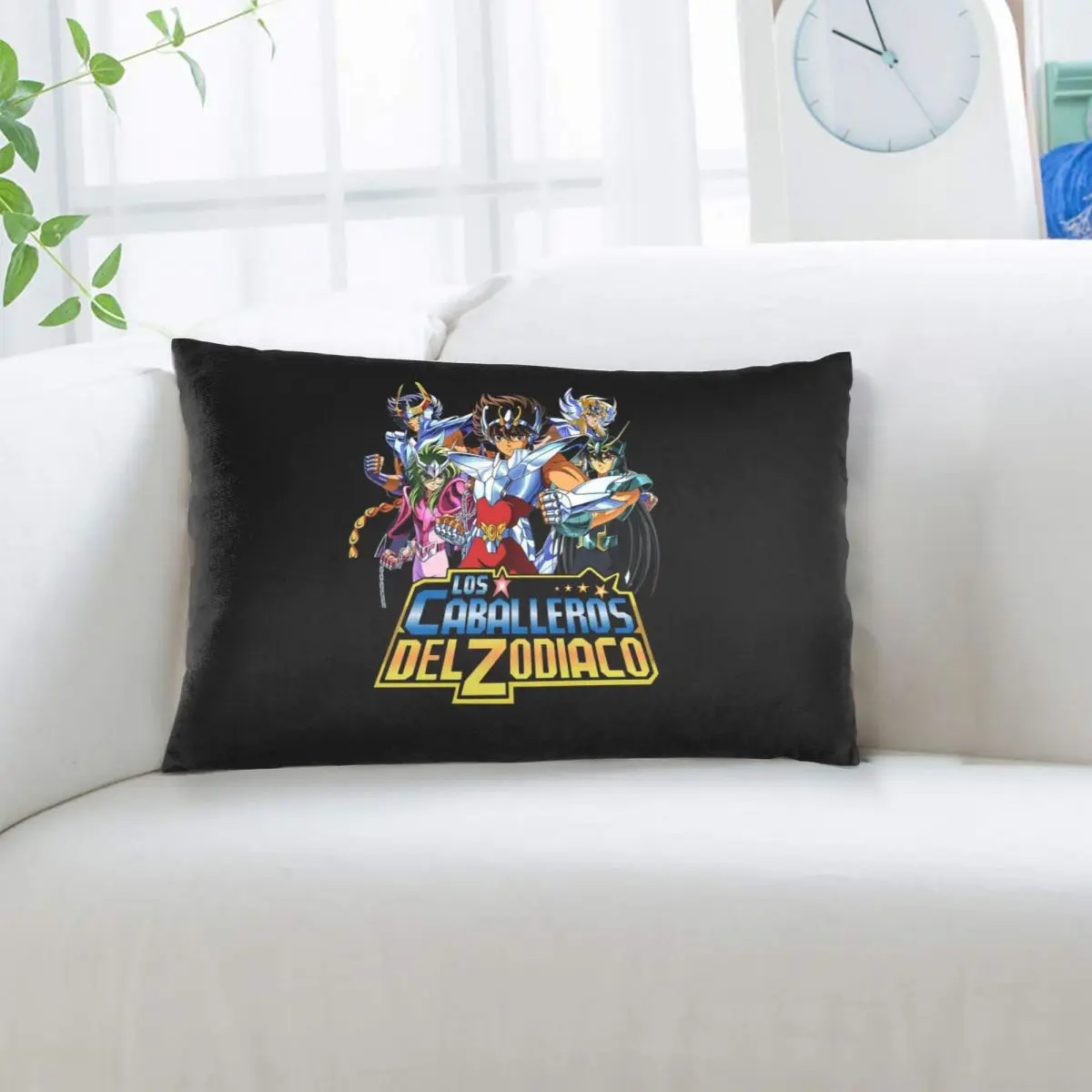 Knights Of The Zodiac Saint Seiya Rectangle Pillowcase Cushion Cover Decor Bedroom Bed Home Comfort Throw Pillow