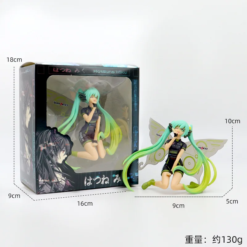 Hatsune Miku figura Anime Hatsune Miku modello carino due dimensioni ornamenti Desktop Cartoon Girl Doll giocattolo per bambini regalo in scatola