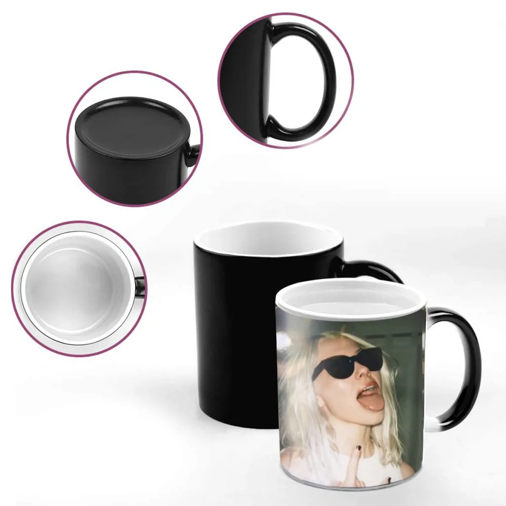 Singer Phoebe Bridgers Music Album Hot Songs One Piece Coffee Mugs And Mug Creative Color Change Tea Cup Ceramic Milk Cups Gifts