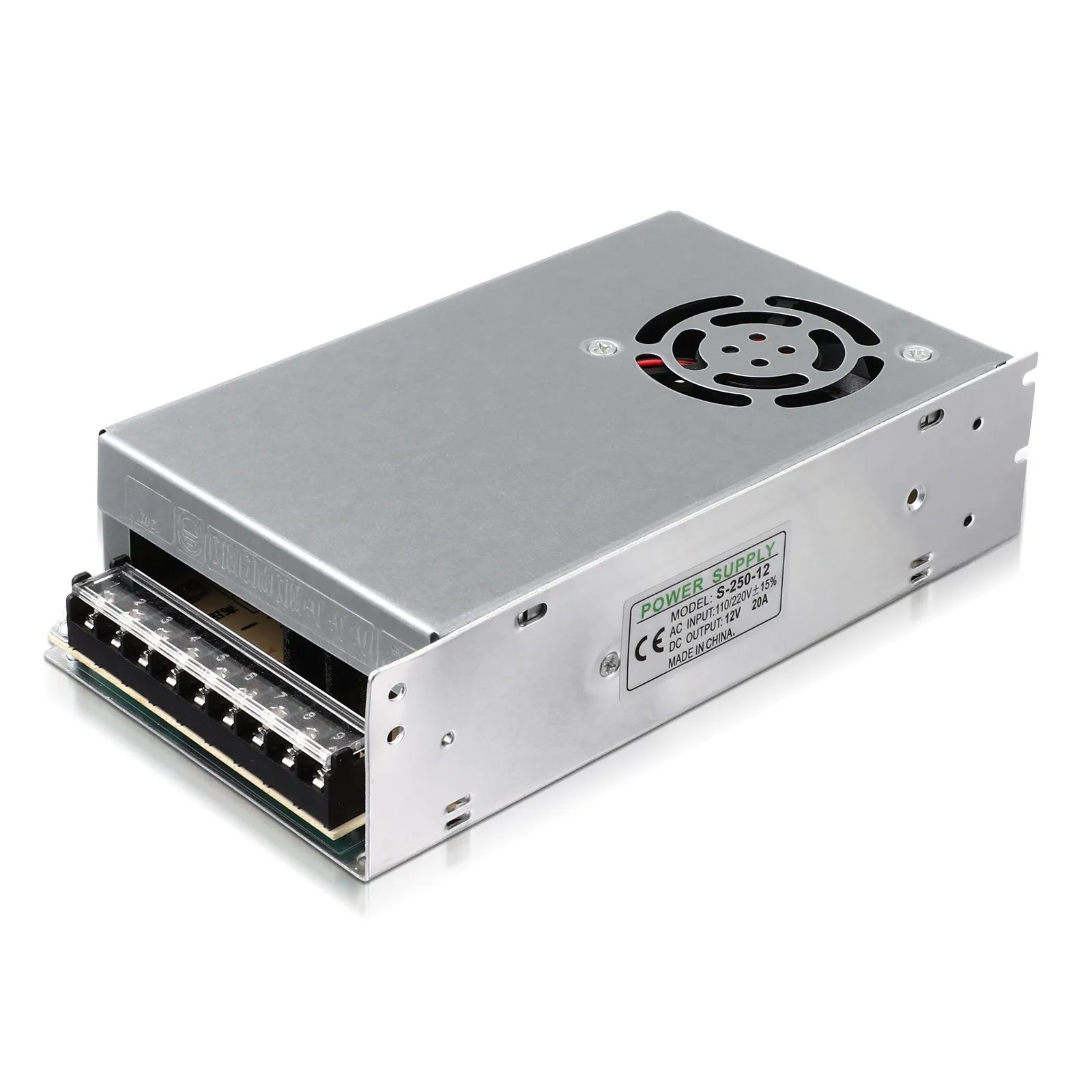 LED Driver Power Supply Adapter for LED Strip Lights – Regulated 12V/24V DC Output, Stable Voltage, Universal Use