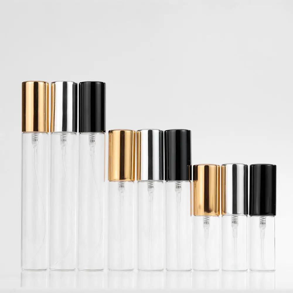 10pcs 5/10/15ml Refillable Perfume Bottle Empty Spray Bottle Atomizer Perfume Bottles Empty Sample Vials Mini Sprayer