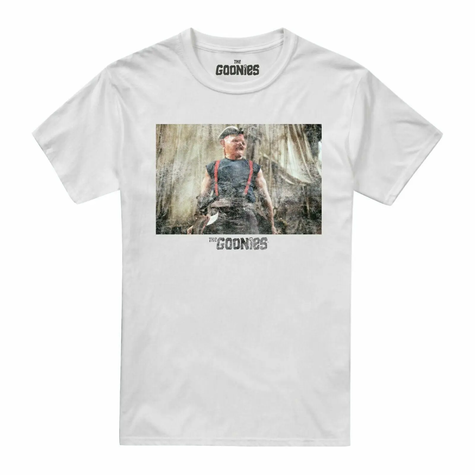 Offial The Goonies Mens Sloth T-Shirt White S - XXL