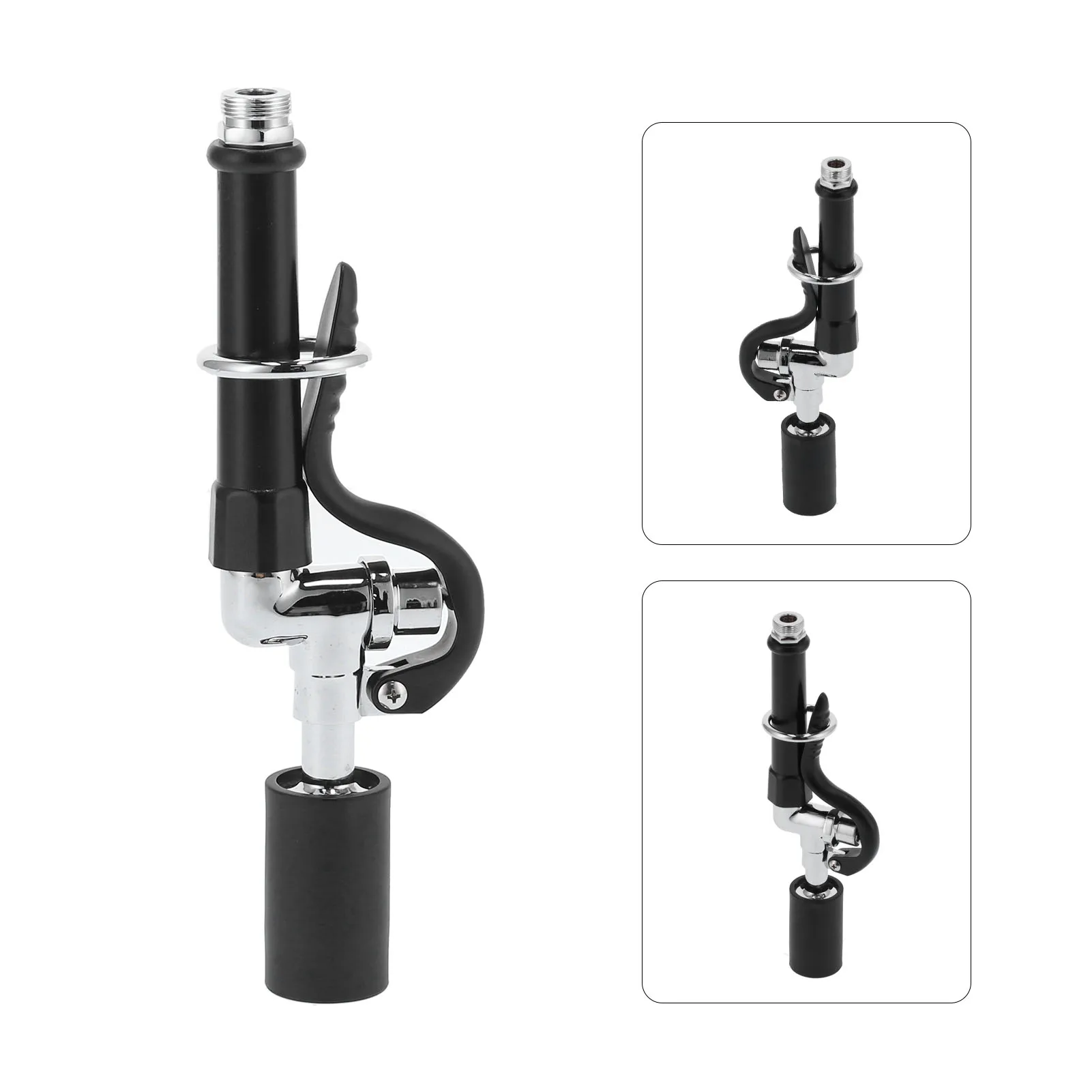 Hogedrukkraan Sproeier Restaurant Commerciële Spoelkraan Sproeiklepkop Kit Zwart Commerciële Kraan Sproeiklepkop