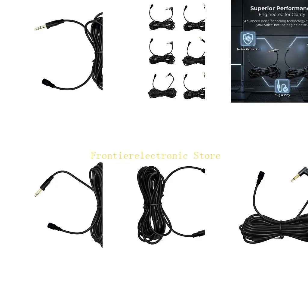 G8DB Navigation Voice Pickup, 3.5mm External Car Unit with 3 Meter Cable for Head Unit Calling and Speech Input Daily
