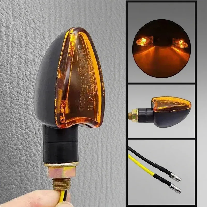 2 قطعة دراجة نارية بدوره إشارات أضواء مصباح مؤشر الوامض متوافق مع هوندا CBR 250R 300R CB300F CBF125 150 Stunner #1