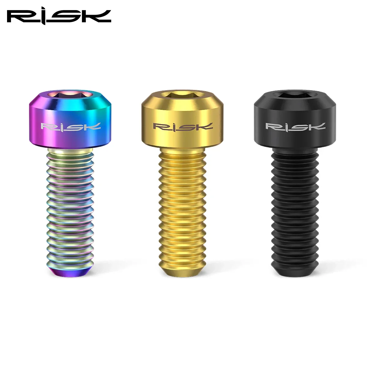 Risk M5*14mm Titanium Bolts, Brake Lever Screw for MTB Derailleur Lever, Cycling Bicycle Thumb Shifter Bolt,Variable Speed Screw