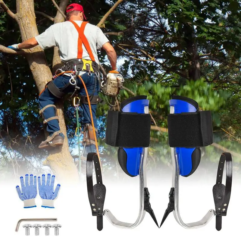 Tree Climbing Gear Mountaineering Spike Outdoor Survival Climbing Spikes Climbing Gloves Shoes Jungle Survival Equipment tools