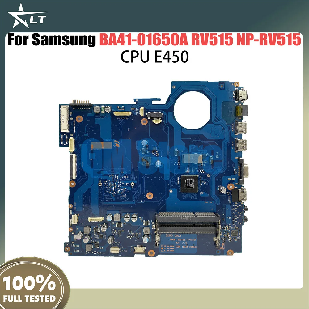 

BA41-01650A Mainboard For Samsung Notebook RV515 NP-RV515 Laptop Motherboard with CPU E450 DDR3