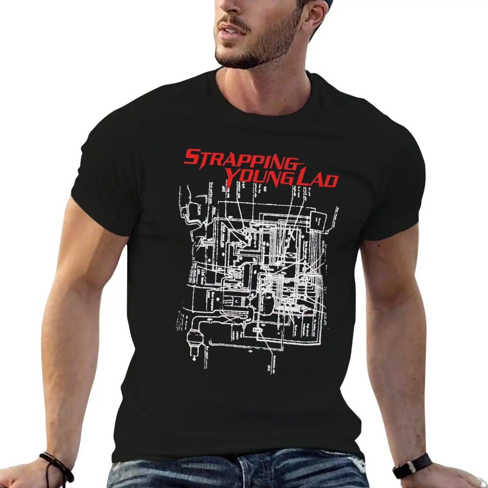 Strapping Young Lad T-Shirt Holiday Vacation Tee Shirt