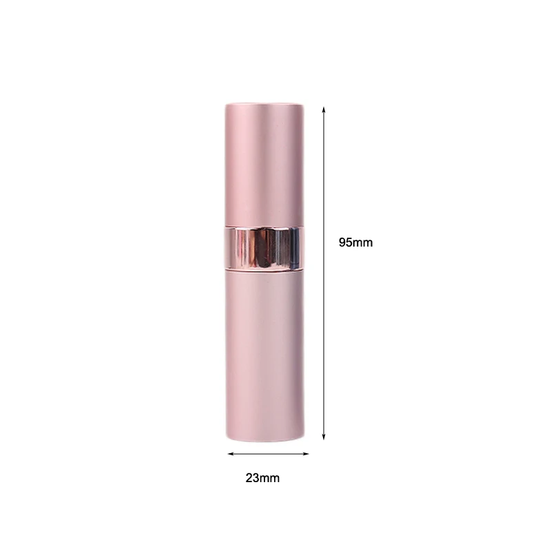 Atomiseur de parfum portable en aluminium, d'extraction pulvérisateur cosmétique, bouteille de parfum illable, quotidien, voyage, 8ml, 6 pièces