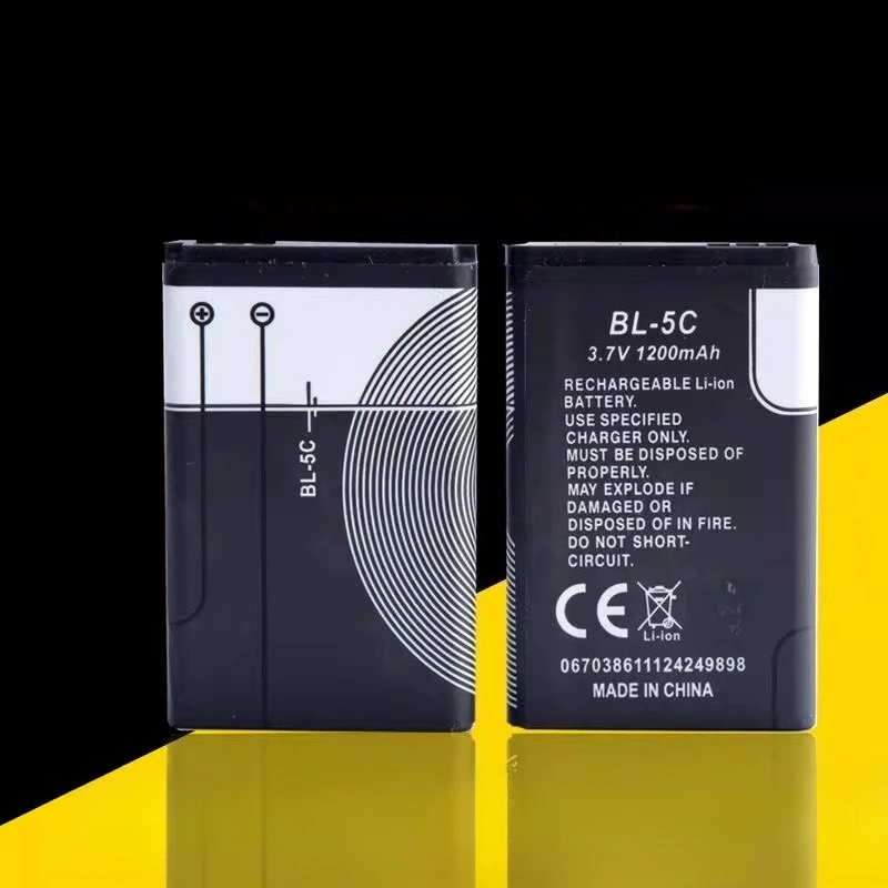 BL-5C Lithium Battery Radio Player for Nokia 3100 1110 3.7V Large Capacity