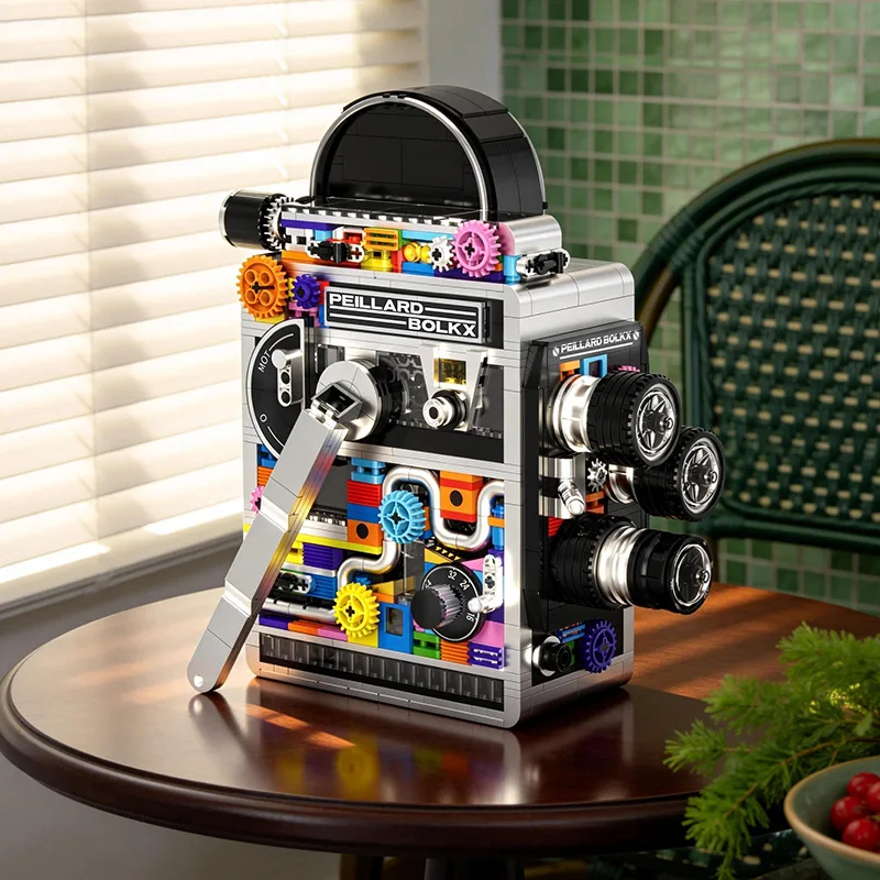 

805PCS Retro Mechanical Camera Building Blocks Model MOC Living Room Collectible Toy Ornament for Adults/children Gift JQ1130
