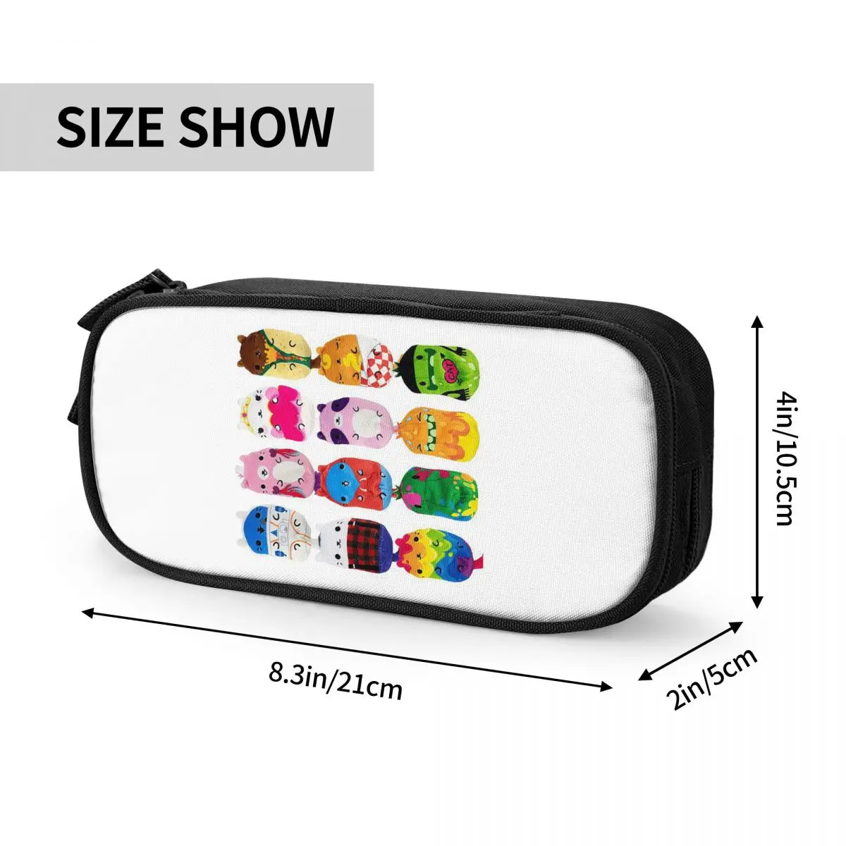 القطط مقابل المخللات 4in القطيفة - كرني القط مقلمة أكياس القلم صندوق القلم قلم رصاص الحقيبة للبنين بنات طالب القرطاسية مكتب المدرسة