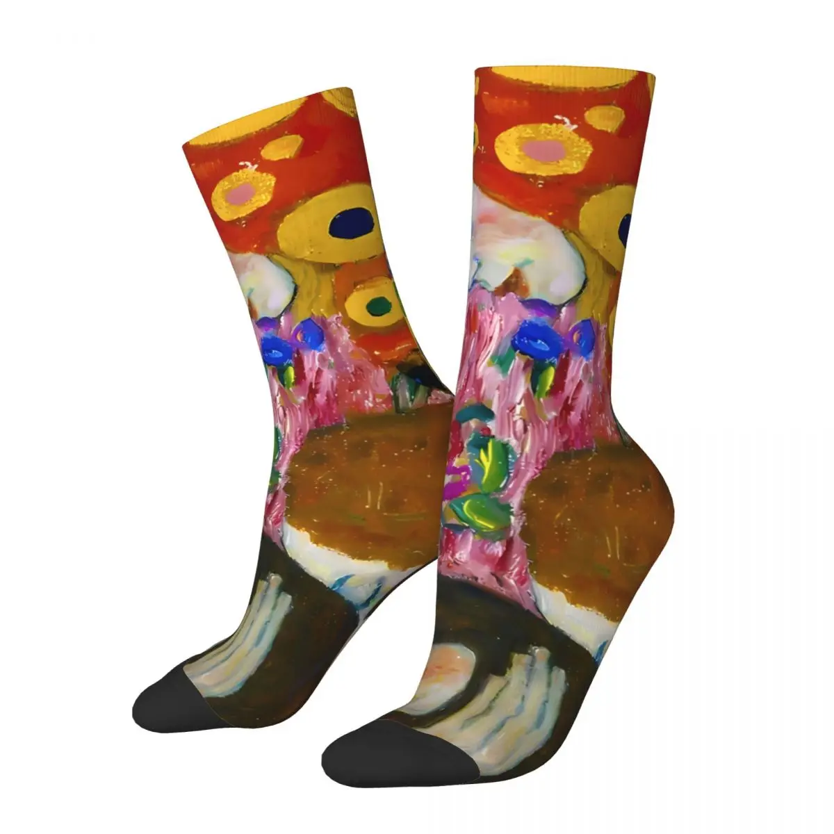 

Funny Men's Socks Hope II Vintage Harajuku Gustav Klimt Patting Art Street Style Seamless Crew Crazy Sock Gift Pattern Printed