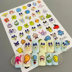 Tamagotchi-deslizador de uñas de ángulo azul, pegatina 3d de anime, productos para uñas, TSC-243