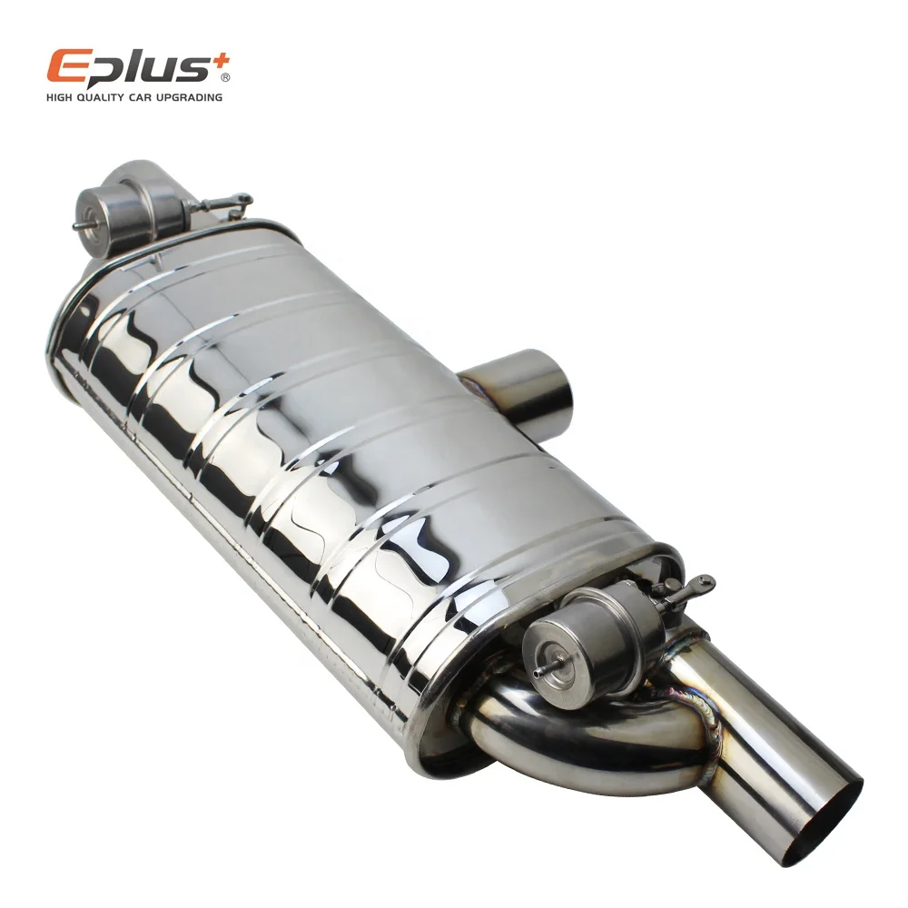 OEM EPLUS Universal Muffler Exhaust Pipe for Any Car Valve Control 304 Stainless Steel  Pipes   Systems