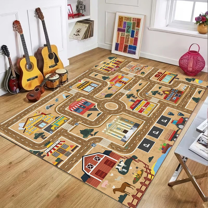 Çocuklar için Şehir Yolu Oyun - Soft Rug Nursery incelemesi ve fiyatı