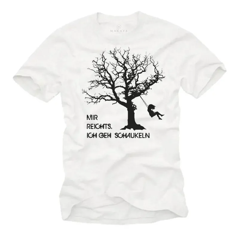Lustiges Nerd-T-Shirt für Herren mit der Aufschrift „Coolm Enough I Go Swinging“.