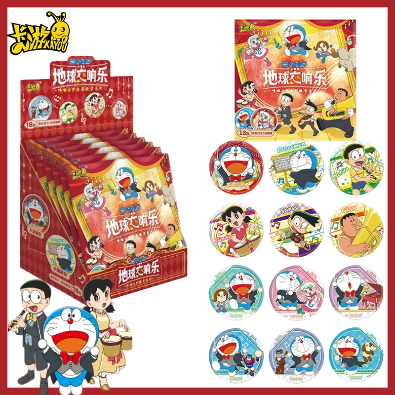 

Оригинальный значок-брошь KAYOU Doraemon Nobita's Earth Symphony из жести, серия с аниме-персонажами, коллекционный сувенир, подарок для детей