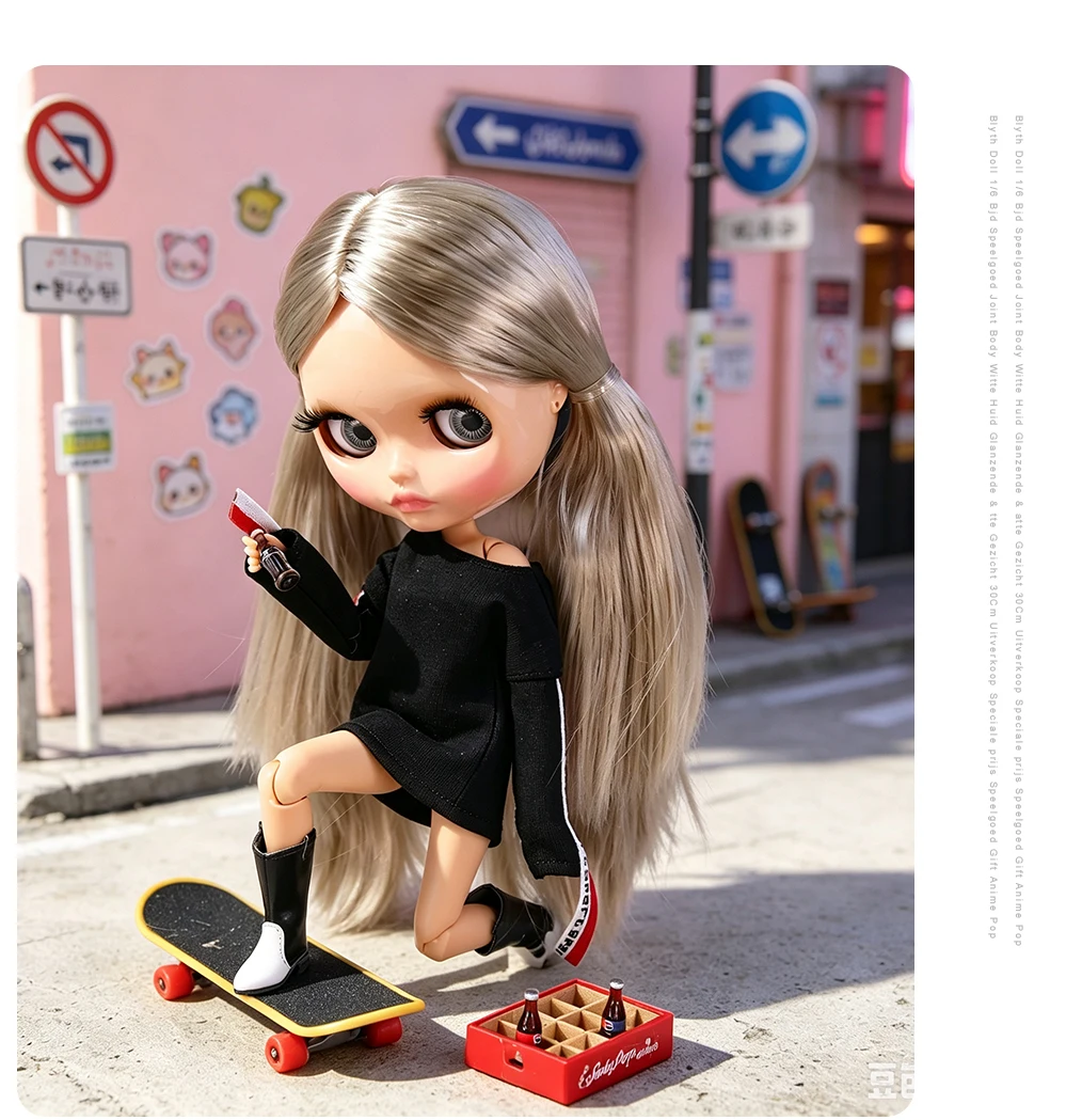 ICY DBS Blyth Puppe BJD Gelenkige Puppe mit Gebräunter Haut Set 1/6 Maßstab 30 cm Mädchen Geschenk Anime SD – Detail 12