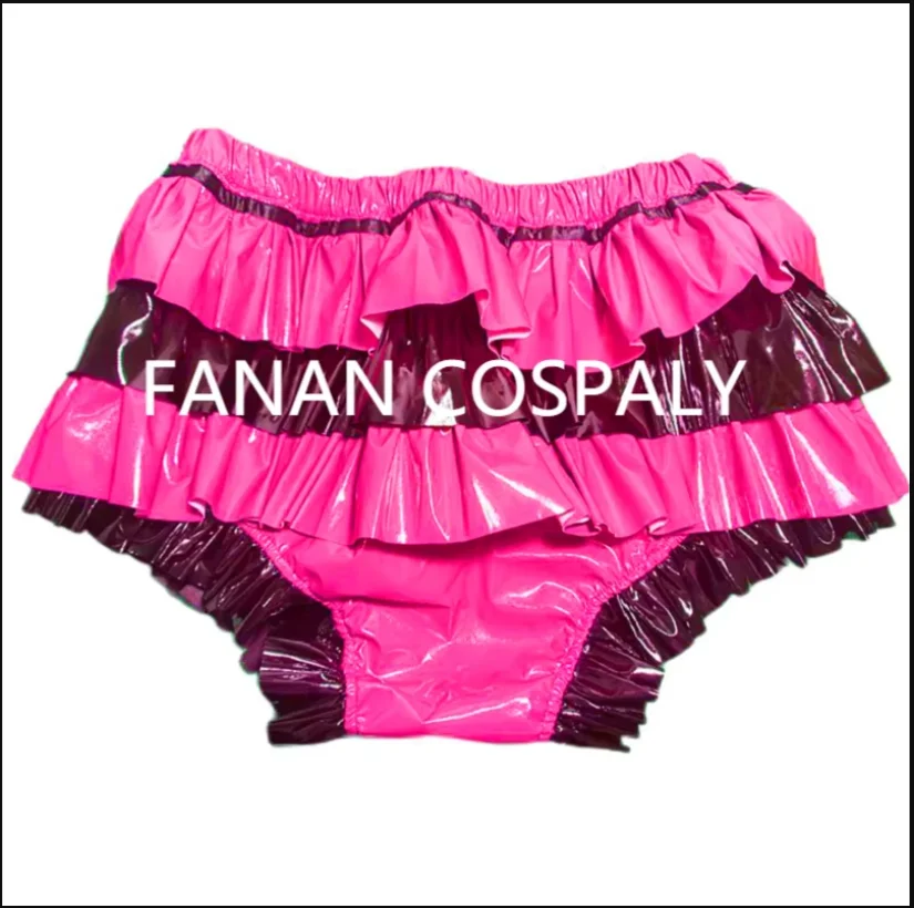 

Adult Giant Baby Sexy Girl Black and White Color Matching Thin PVC Girly Dress Lining Japanese Maid Role-playing Gothic